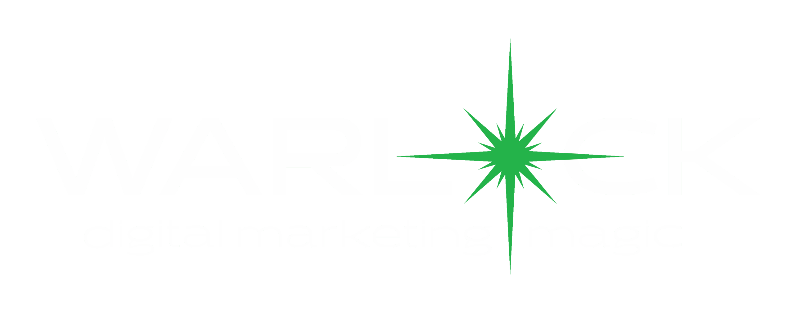 Digital Warlock Logo - White - Transparent